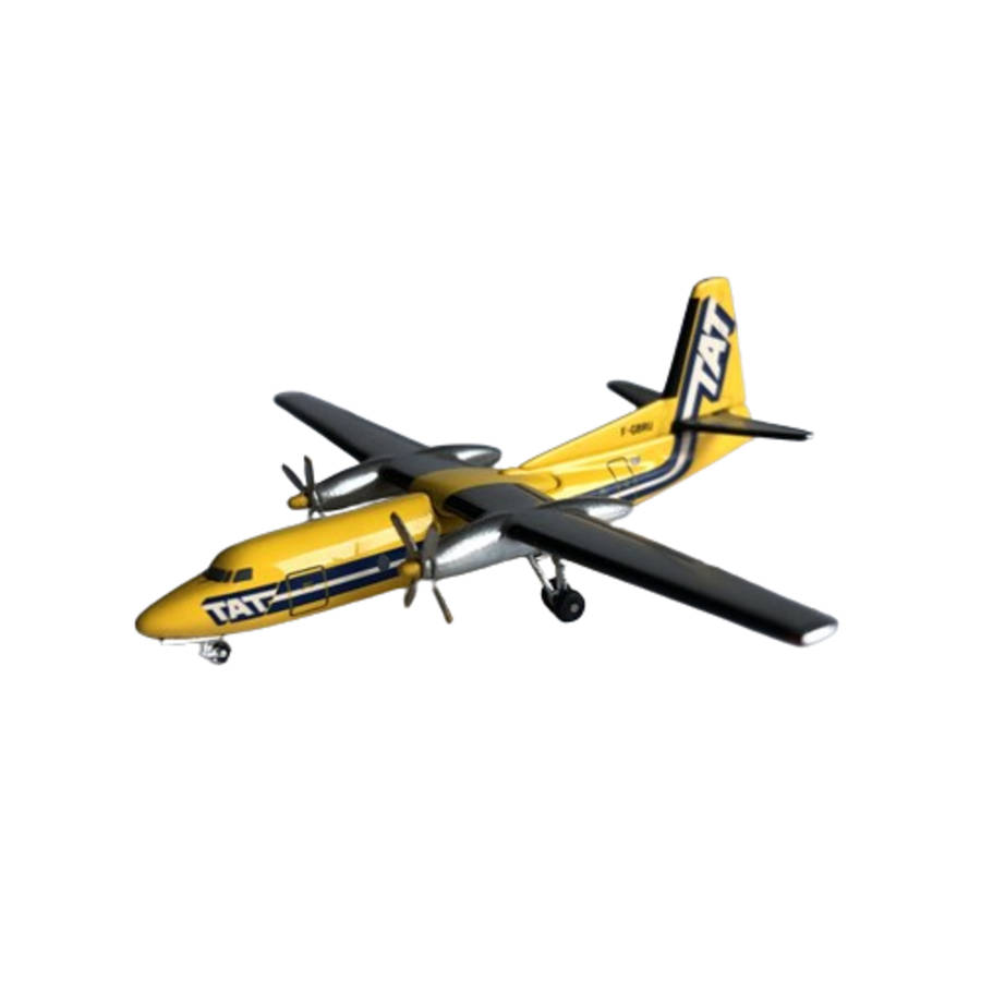 1:400 Scale, TAT European Airlines,Fokker F-27, Diecast Alloy Display Model