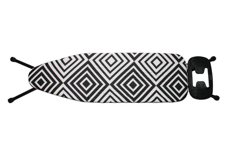 110x33cm Mesh Ironing Board with Safety Iron Rest - Black Squares (PLEASE READ DESCRIPTION)