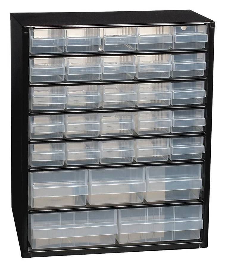 Raaco (132084) Storage Cabinet, Wall Mount, 30 Drawer, Steel