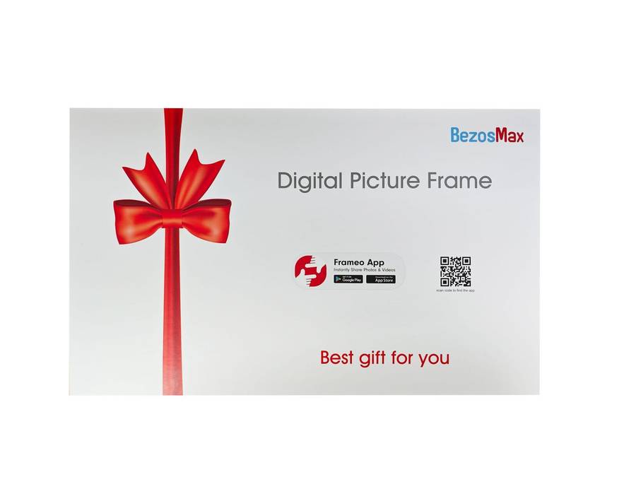 BezosMax 10.1 Inch WiFi Digital Frame 32GB 1280x800 TouchScreen Photo