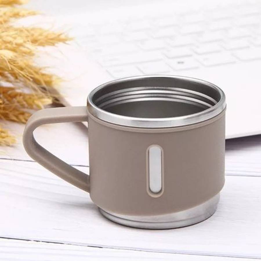 500ml Stainless Steel Double Wall Thermos Vacuum Flask and 3x 180ml Cups