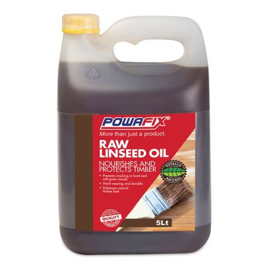 PowaFix - Raw Linseed Timber Oil 5L - PowaFix - Raw Linseed Timber Oil 5L