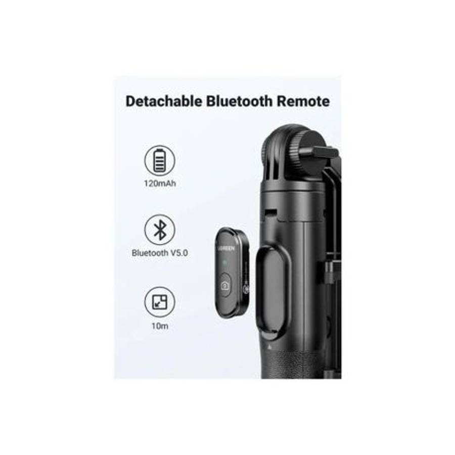 Ugreen - Selfie Stick Tripod with Bluetooth Remote - Ugreen - Selfie Stick Tripod with Bluetooth ...