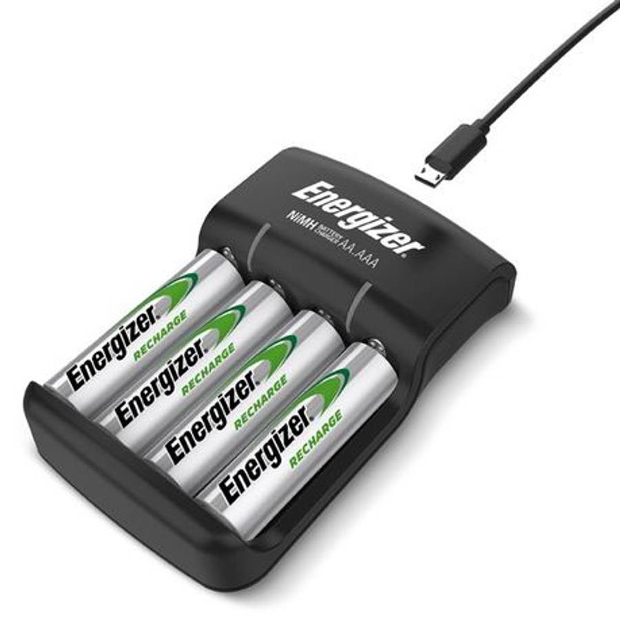 Energizer - Base Charger USB + 4x NiMH AA 1300mAh Batteries - Energizer - Base Charger USB + 4x N...