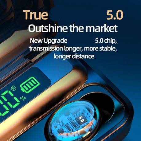 M10 Bluetooth 5.0 TWS Digital Display Wireless Bluetooth Earphone