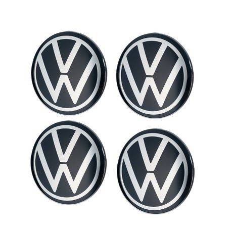 VW centre Caps -NEW LOGO- 66mm - 4pk- not for polo models