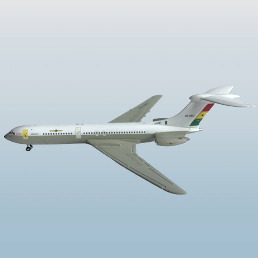 1:400 Scale, Ghana Airways, Vickers VC-10, Diecast Alloy Display Model.