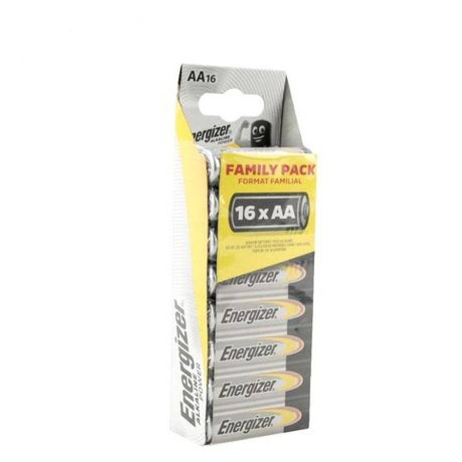 Energizer - 1.5v Power Alkaline AA Battery Pack 16 - Energizer - 1.5v Power Alkaline AA Battery P...