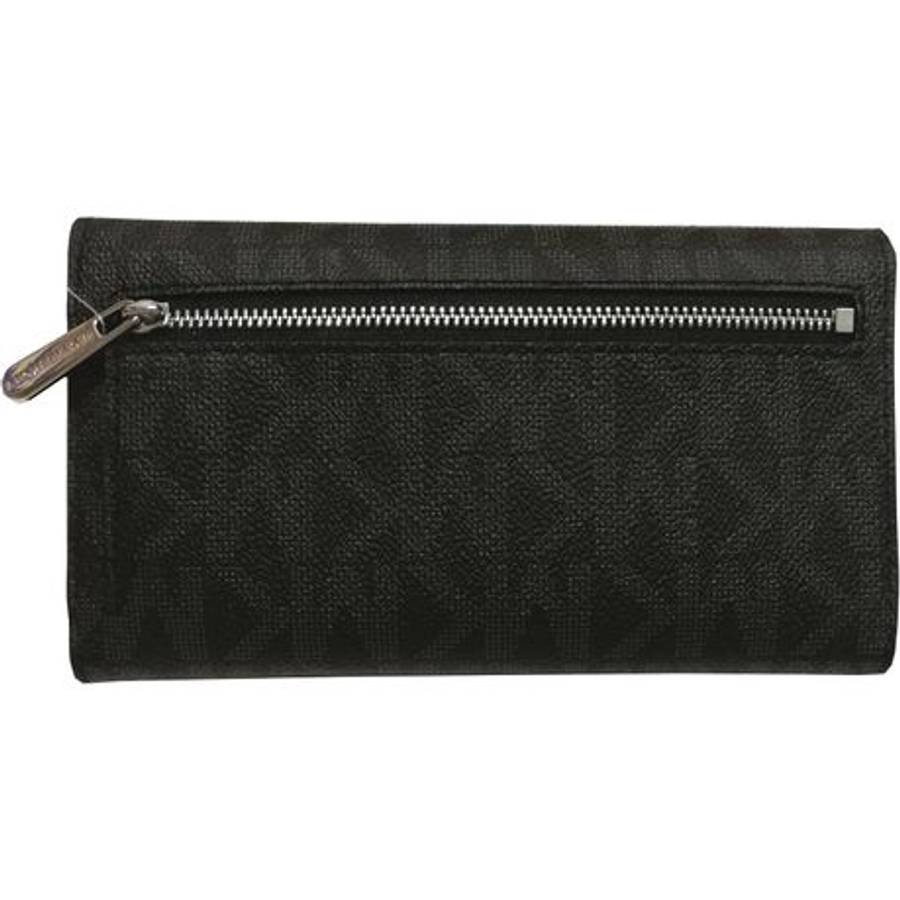Michael Kors Jet Set Large Trifold Wallet 35F8STVF3B - Black