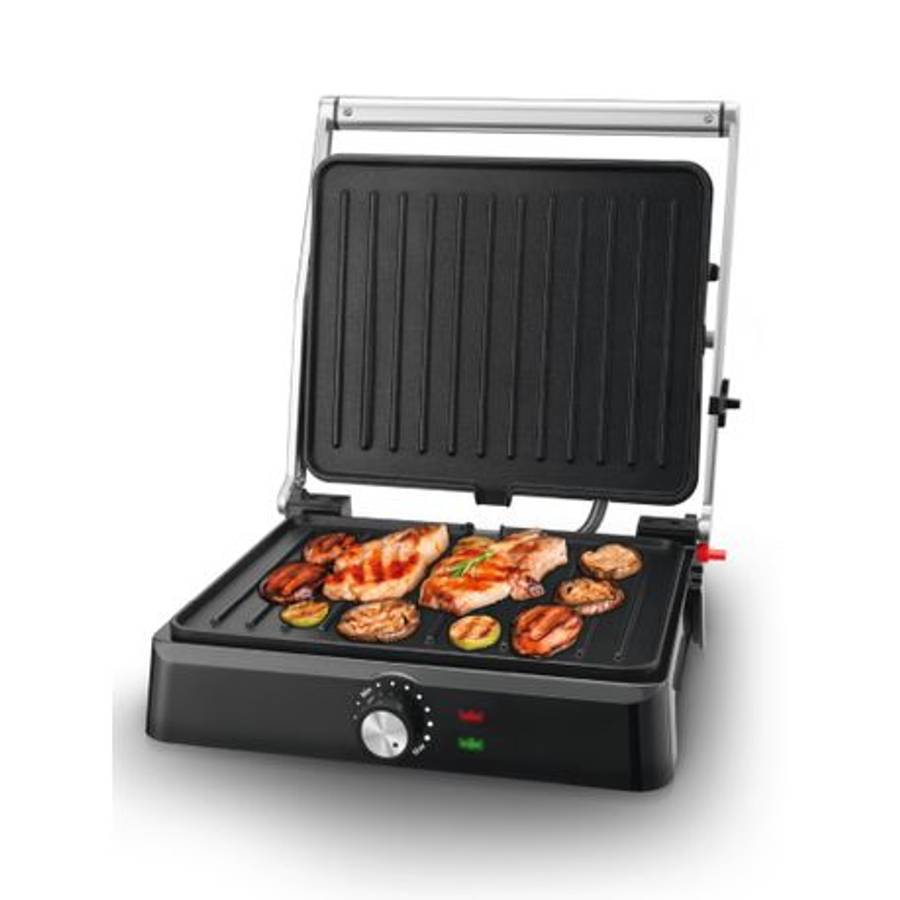 2200W Panini Press Grill&180 Flat Open Large Grill