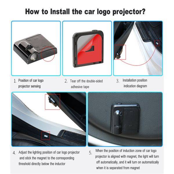 Audi Logo Door Light For Vehicle LED Projector