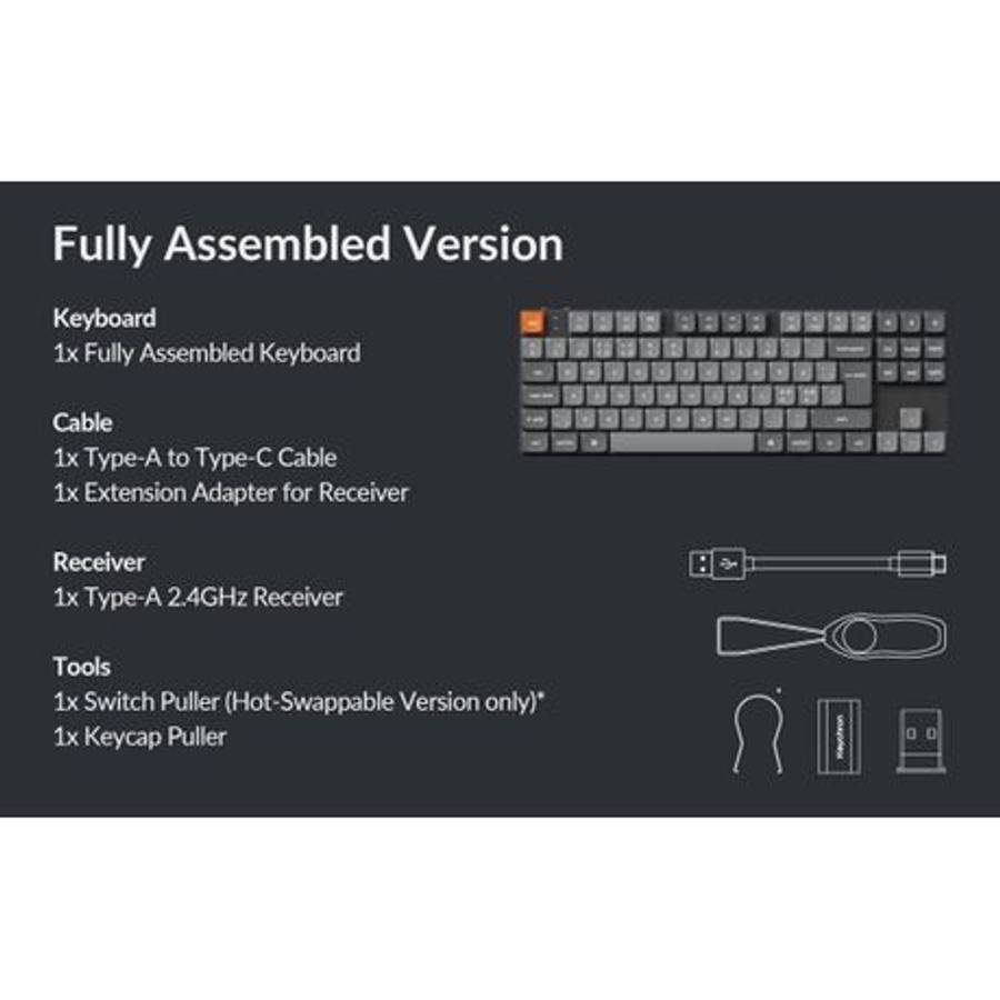 Keychron - K1 Max QMK/VIA 80% Wireless Custom Mechanical Keyboard | RED Switches - Keychron - K1 ...