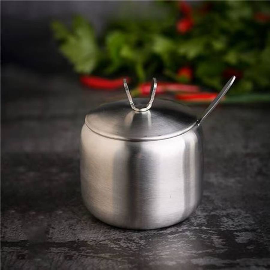 3 Jar Seasoning Condiment Spice Jar and Spoon Set