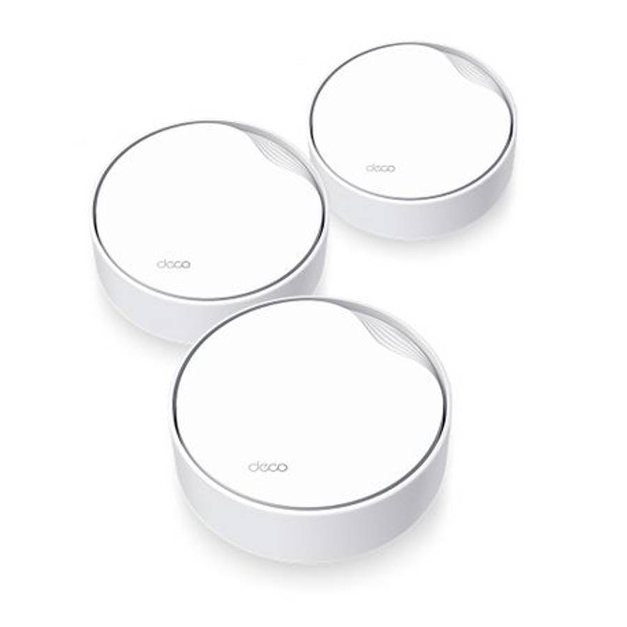 Tp-Link - Decox50-PoE-3 AX3000 Whole Home Mesh Wi-Fi 6 System With PoE - Tp-Link - Decox50-PoE-3 ...