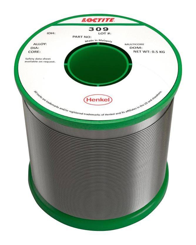 Loctite (309 99C 5C 1.0MM H 500G) Solder Wire, Lead Free, 1mm, 227°C, 500g