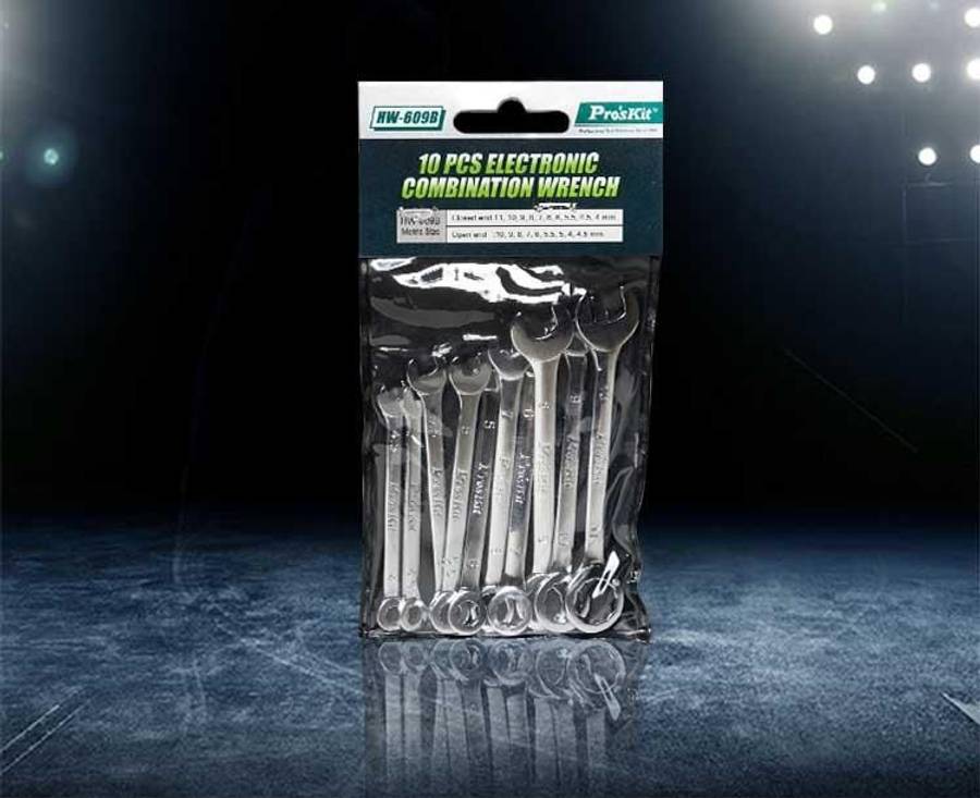 Proskit, Wrench Set, Combination, Metric, 10 Piece