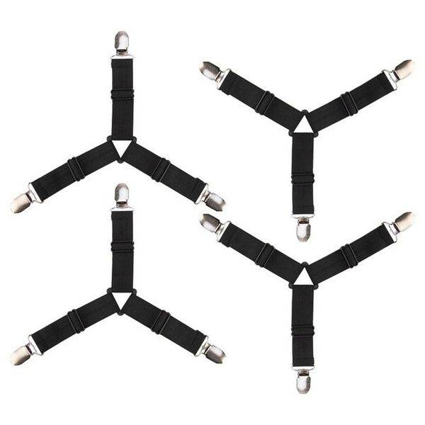 4 pcs Triangle Elastic Bed Sheet Clips
