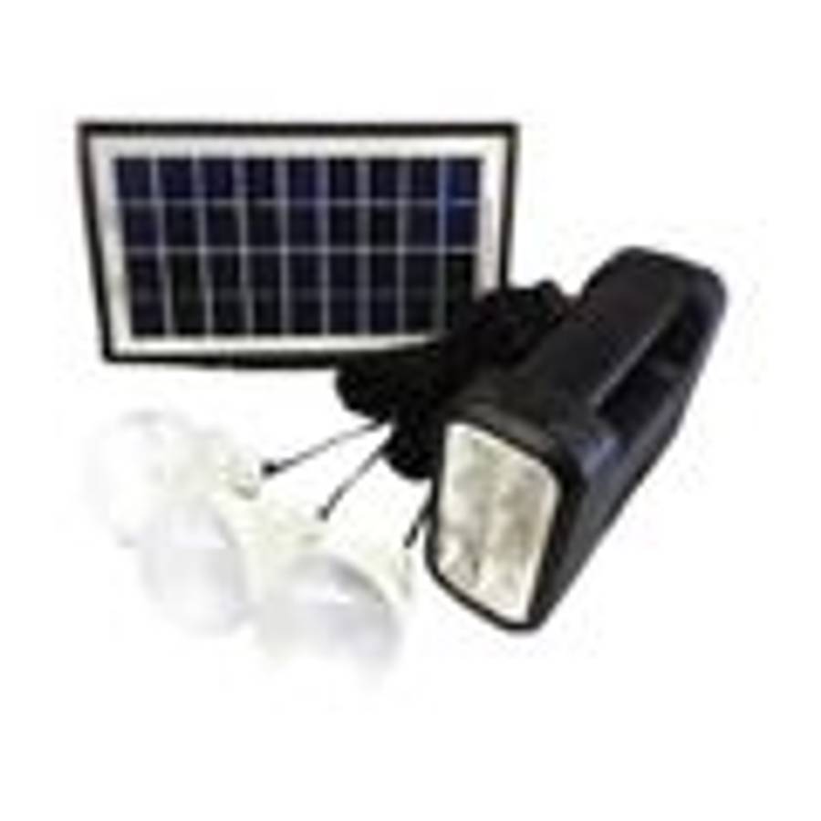 GD-8017A Solar Home Lighting System with 3 Led Bulbs