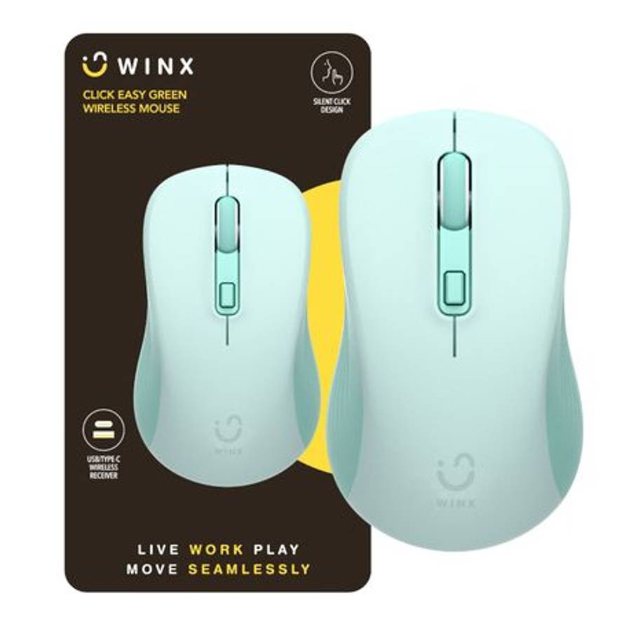 WINX - Click Easy 1600DPI 2.4GHz Wireless Mouse - Green - WINX - Click Easy 1600DPI 2.4GHz Wirele...