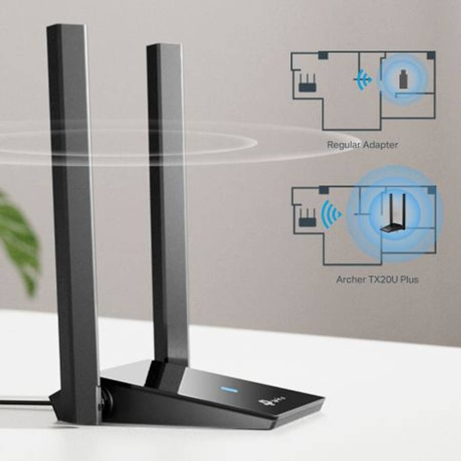 Tp-Link - ArcherTX20U Plus AX1800 Dual Antenna High Gain Wireless USB Adapter - Tp-Link - ArcherT...
