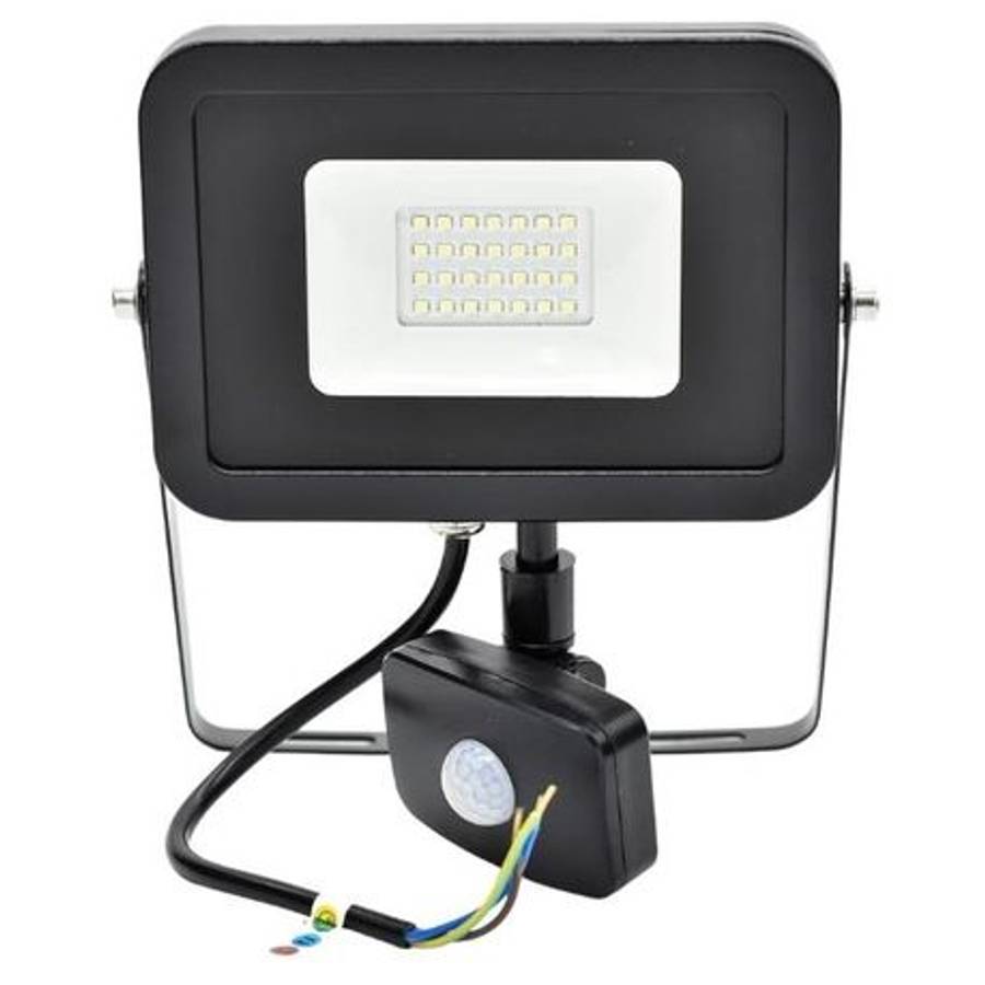 Waco - LED Floodlight with Sensor 30W - Slimline 6500K - Waco - LED Floodlight with Sensor 30W - ...