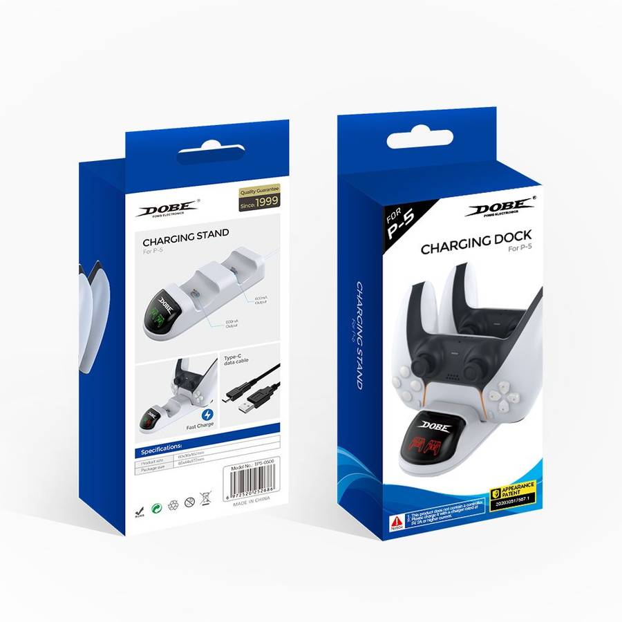 Dobe Dual Charging Dock For PS5 Controller - TP5-0506
