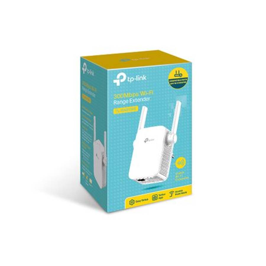 Tp-Link - TL-WA855RE 300Mbps Wi-Fi Range Extender with External Antennas - Tp-Link - TL-WA855RE 3...