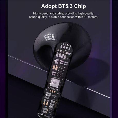 LENOVO - LP80 - RGB Lighting Transparent Design Wireless Earphones - Black