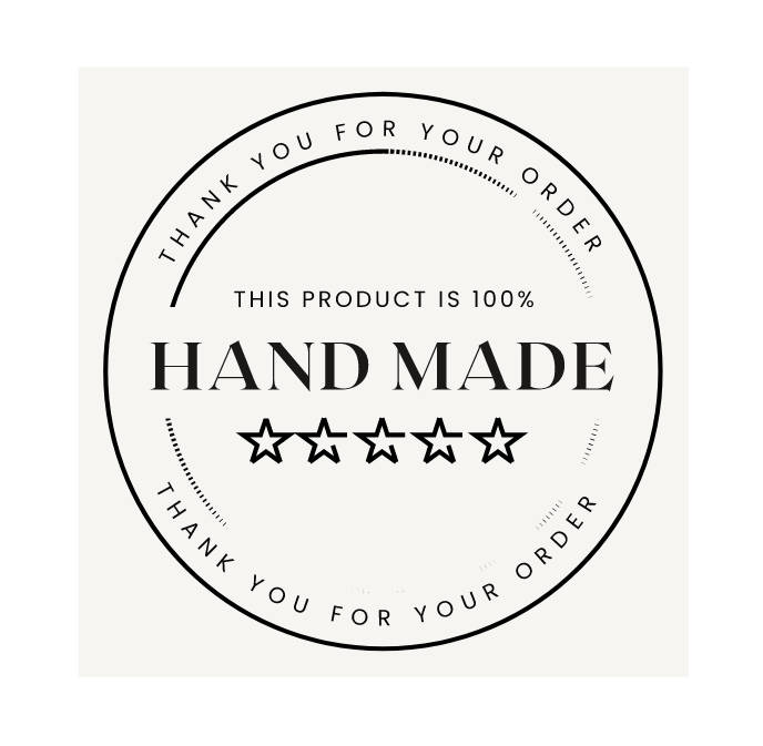 Thank You Stickers - Homemade Design - Pack of 100