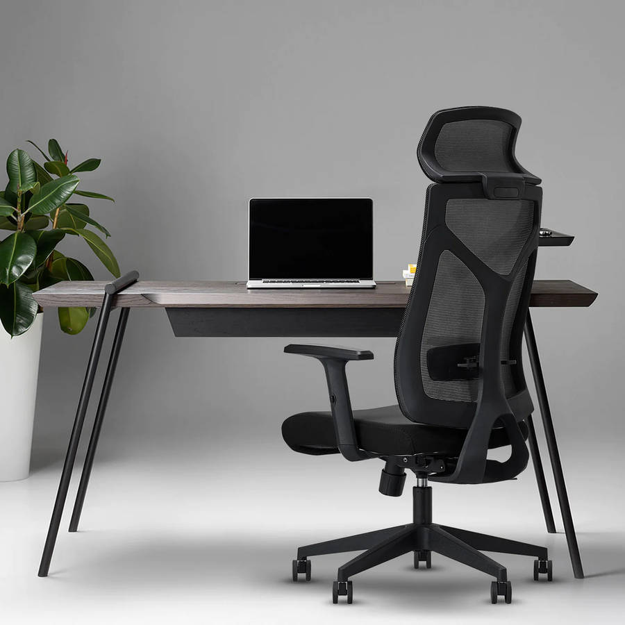 Office Chairs - Ergonomic Executive Mesh with Headrest