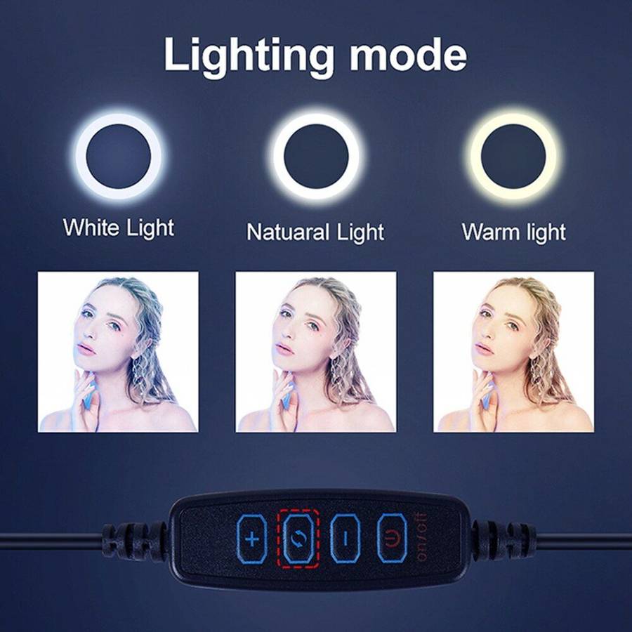 12 Inch LED Ring Fill Light With Universal Mobile Holder - 30cm