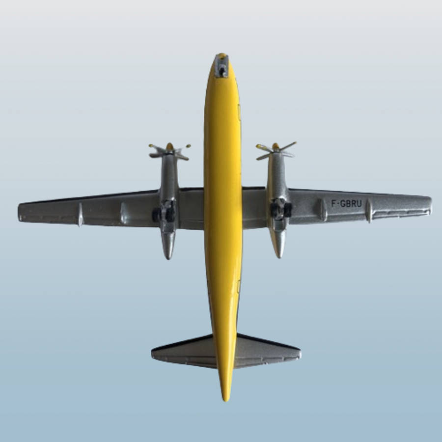 1:400 Scale, TAT European Airlines,Fokker F-27, Diecast Alloy Display Model