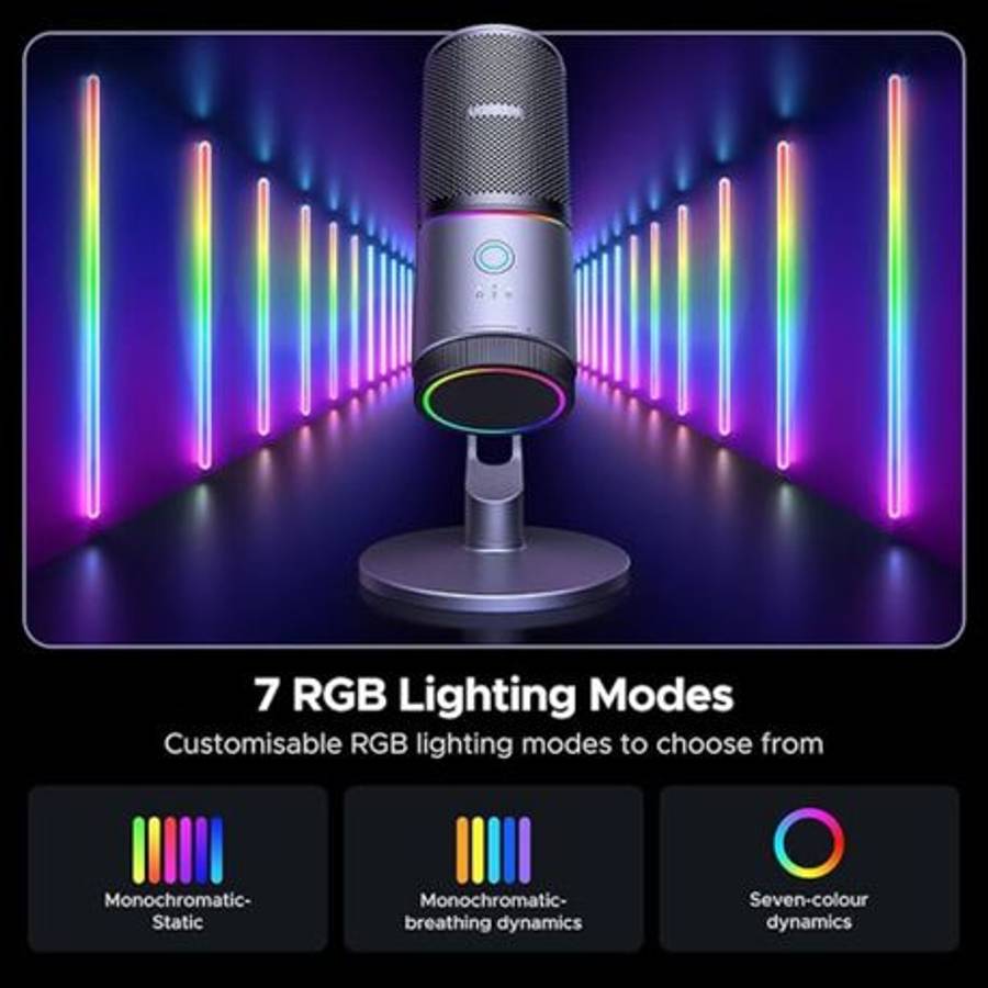 Ugreen - CM769 RGB USB Gaming Microphone - Ugreen - CM769 RGB USB Gaming Microphone