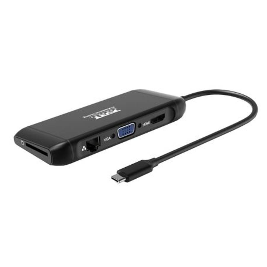 Port - USB Type-C 4 x USB3.1|1 x Aux|Micro+SD Card Reader|1 x RJ45|1 x HDMI|1 x VGA|1 x Type-C PD...