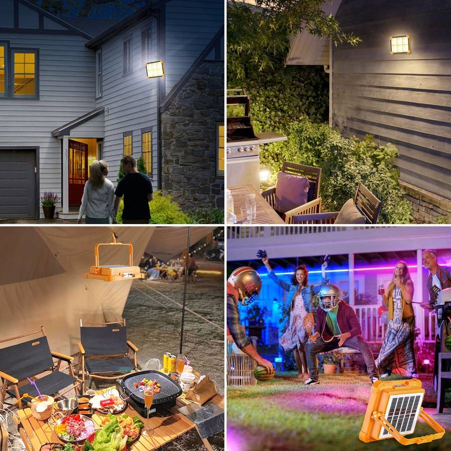 HUGE 1000W Solar LED Flood Light with 4 ligthing Modes