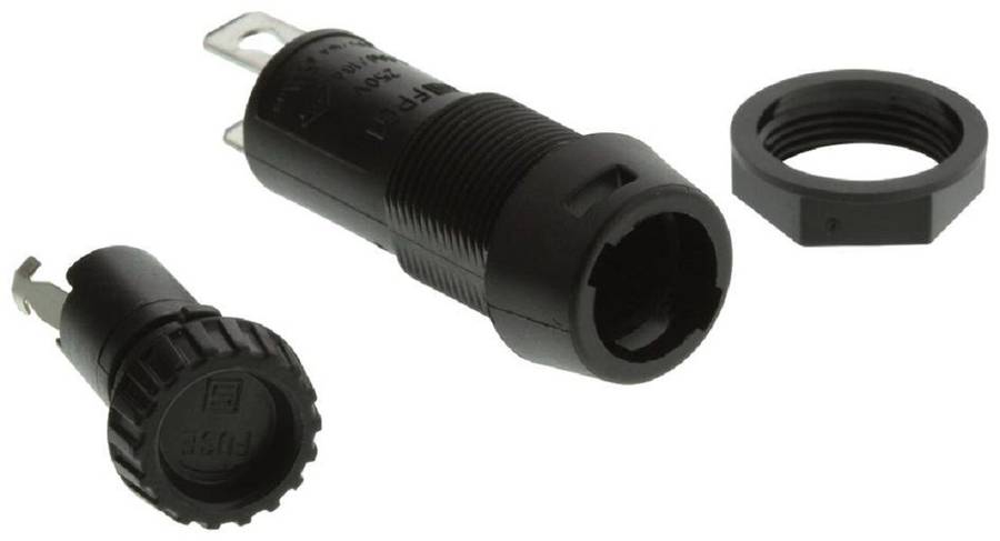Schurter (3101.0015) Fuseholder, Panel Mount, Front Side, 250V, 10A