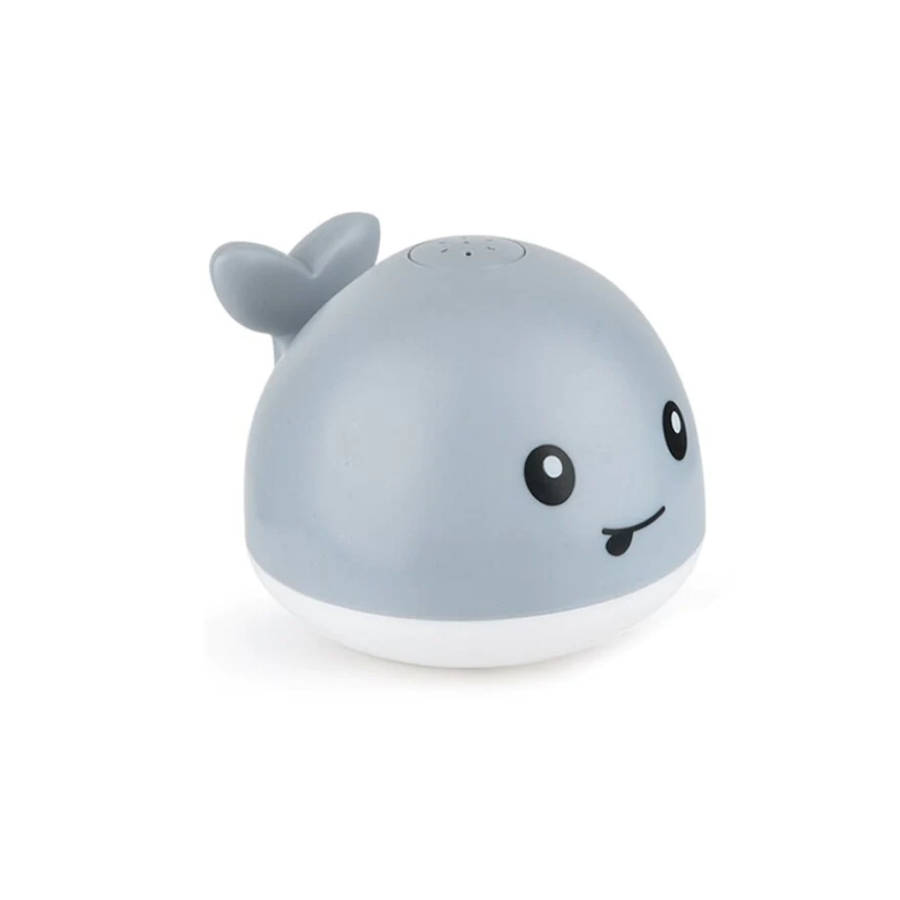 Sprinkler Spray Water Fountain Whale Light Bath Pool Toy Grey