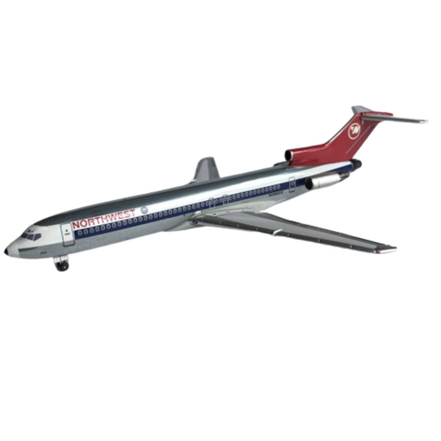 1:400 Scale, Northwest Airlines, Boeing 727, Diecast Alloy Display Model