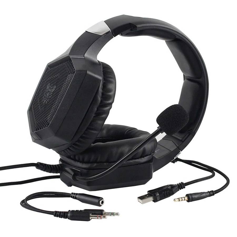 ONIKUMA K8 3.5mm Gaming Headphones with Mic & RGB LED Lights Black - Open Box