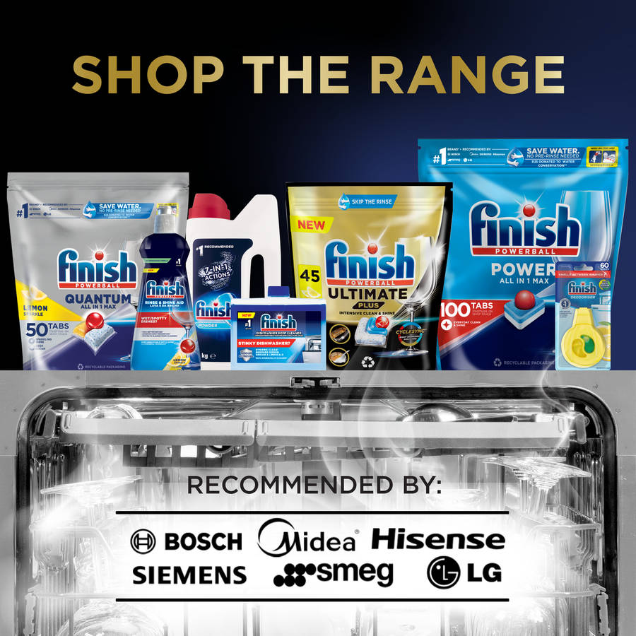 Finish 100's Auto Dishwashing All In One Max Tablets, Regular