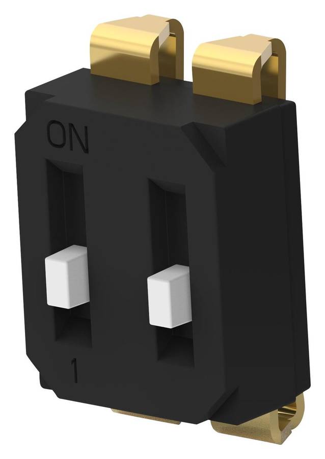 Alcoswitch (EDS02SNNNTR04Q) DIP / SIP Switch, SPST, 24 V, 25 mA