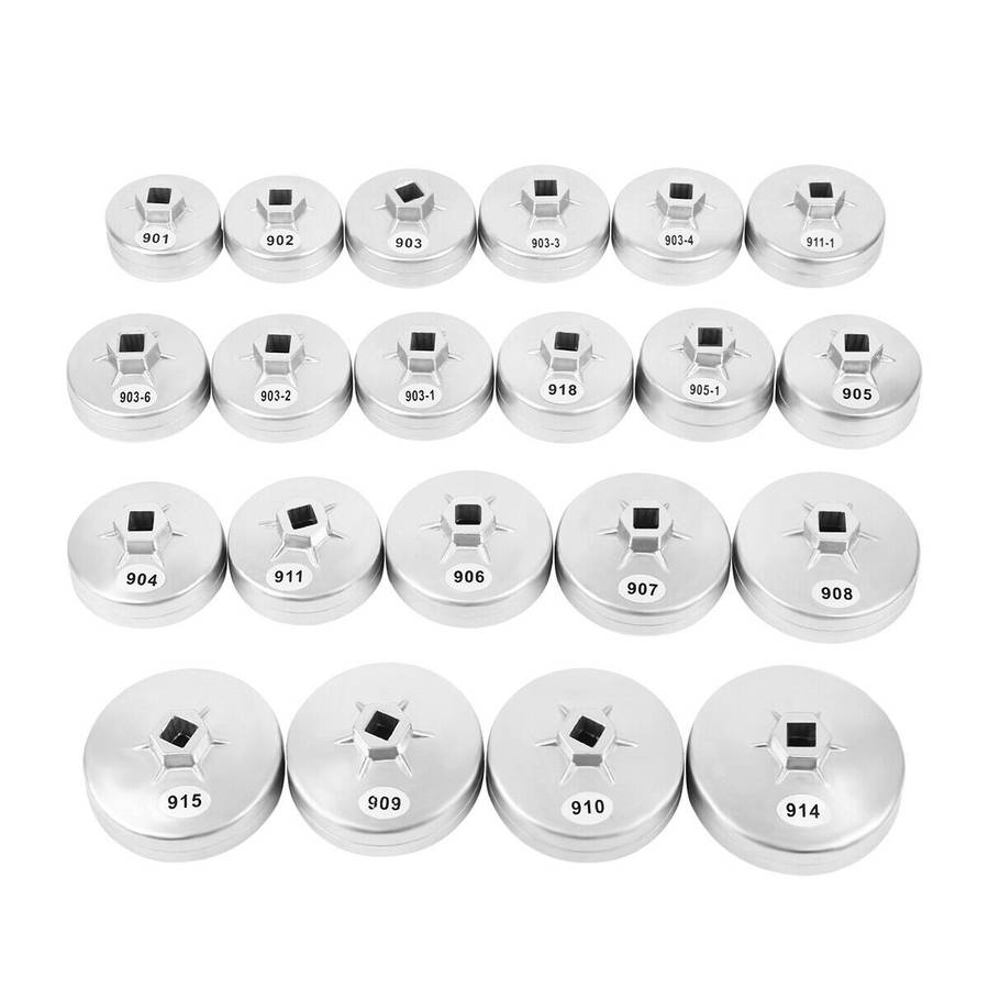 23-Piece Aluminium Oil Filter Socket Wrench Set