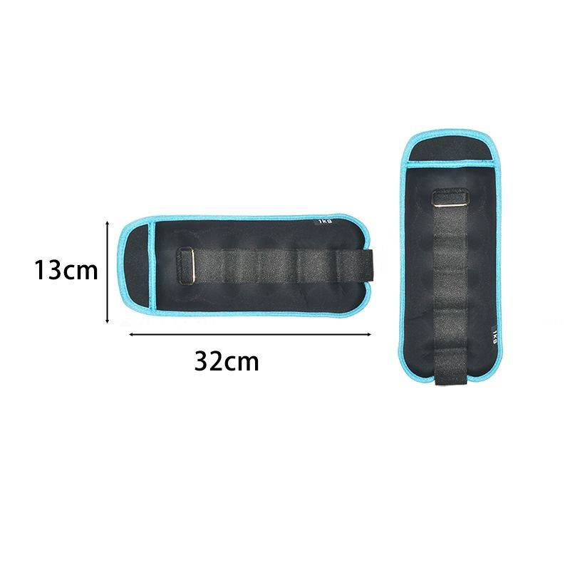 Webuy Sandbag Ankle Weights Pair Set With Adjustable Strap - Grey