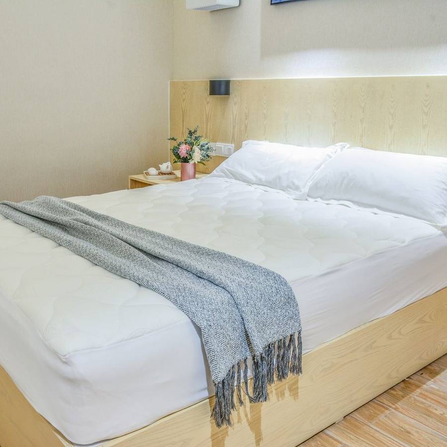 Jack Brown Luxury Queen Size Bamboo Plush Mattress Topper (SECOND HAND)