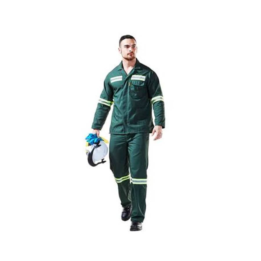 Poly-Viscose 2 Piece Acid Resistant Conti Suit Reflective - EU 38 - Poly-Viscose 2 Piece Acid Res...