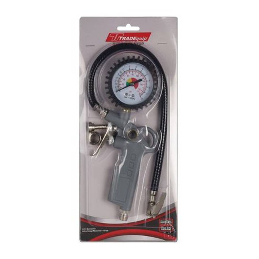 Tradequip Tyre Inflator with Dial Italy - Tradequip Tyre Inflator with Dial Italy