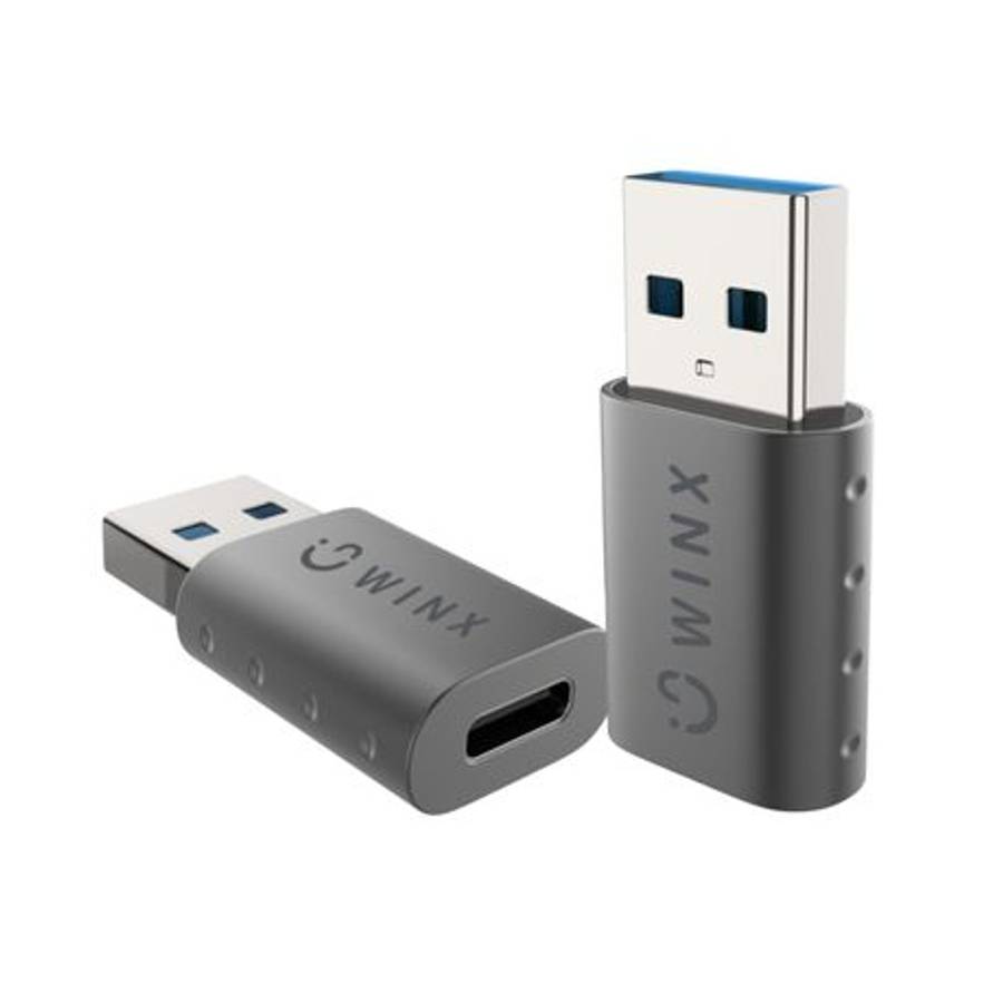 WINX - Link Simple USB to Type-C Adapter Dual Pack - WINX - Link Simple USB to Type-C Adapter Dua...