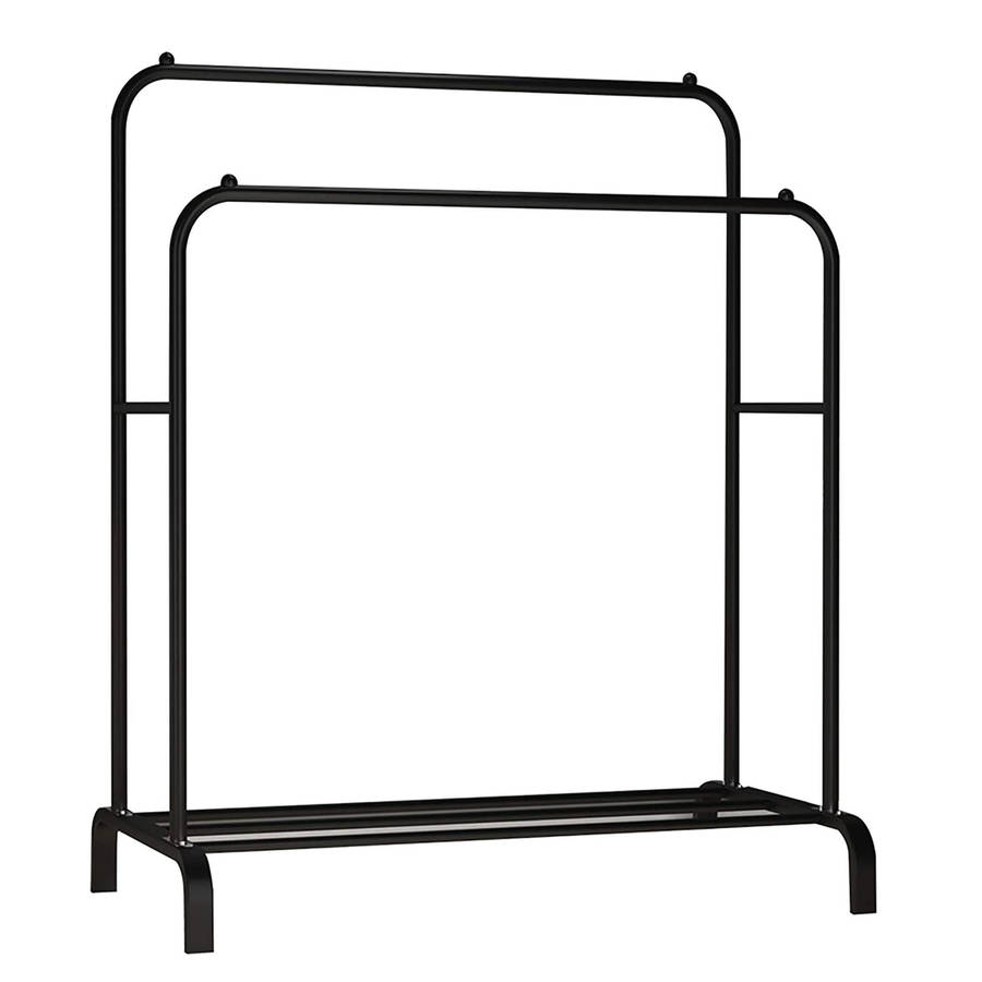 Double Rail Clothes & Shoes Storage Rack