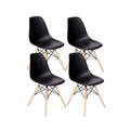 Dining Chairs - Four Pack - Black Colour