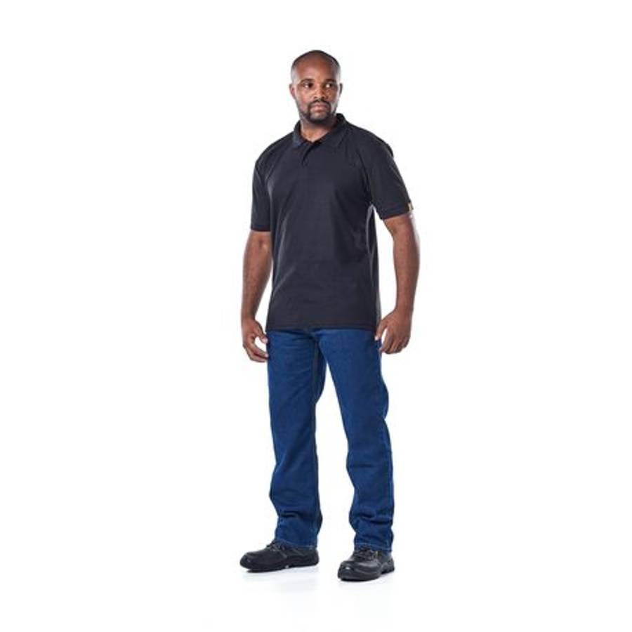 Dromex - 100% Polyester Golfer - Black - 5XL - Dromex - 100% Polyester Golfer - Black - 5XL